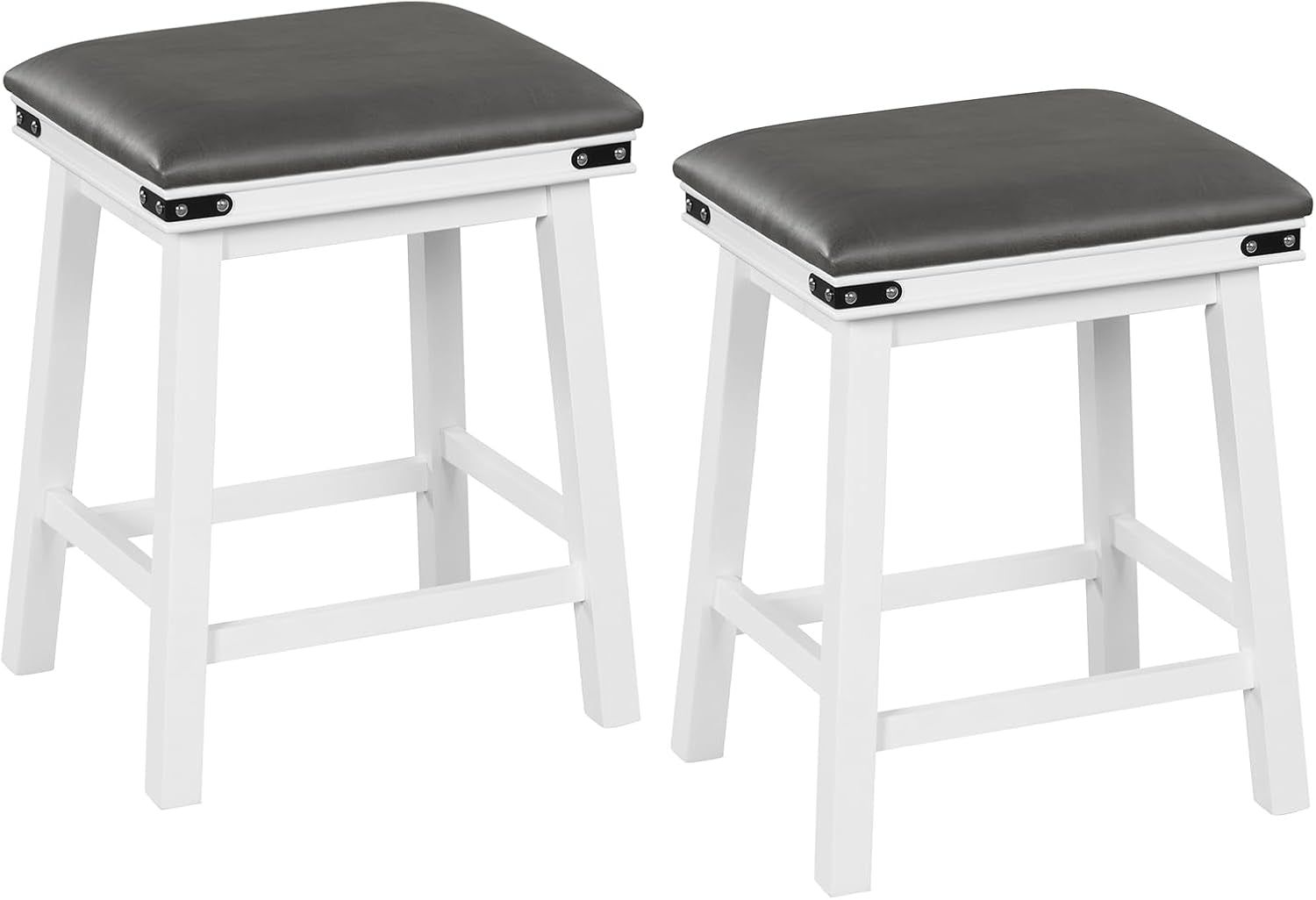 24 Inch Counter Height Bar Stools Set of Two