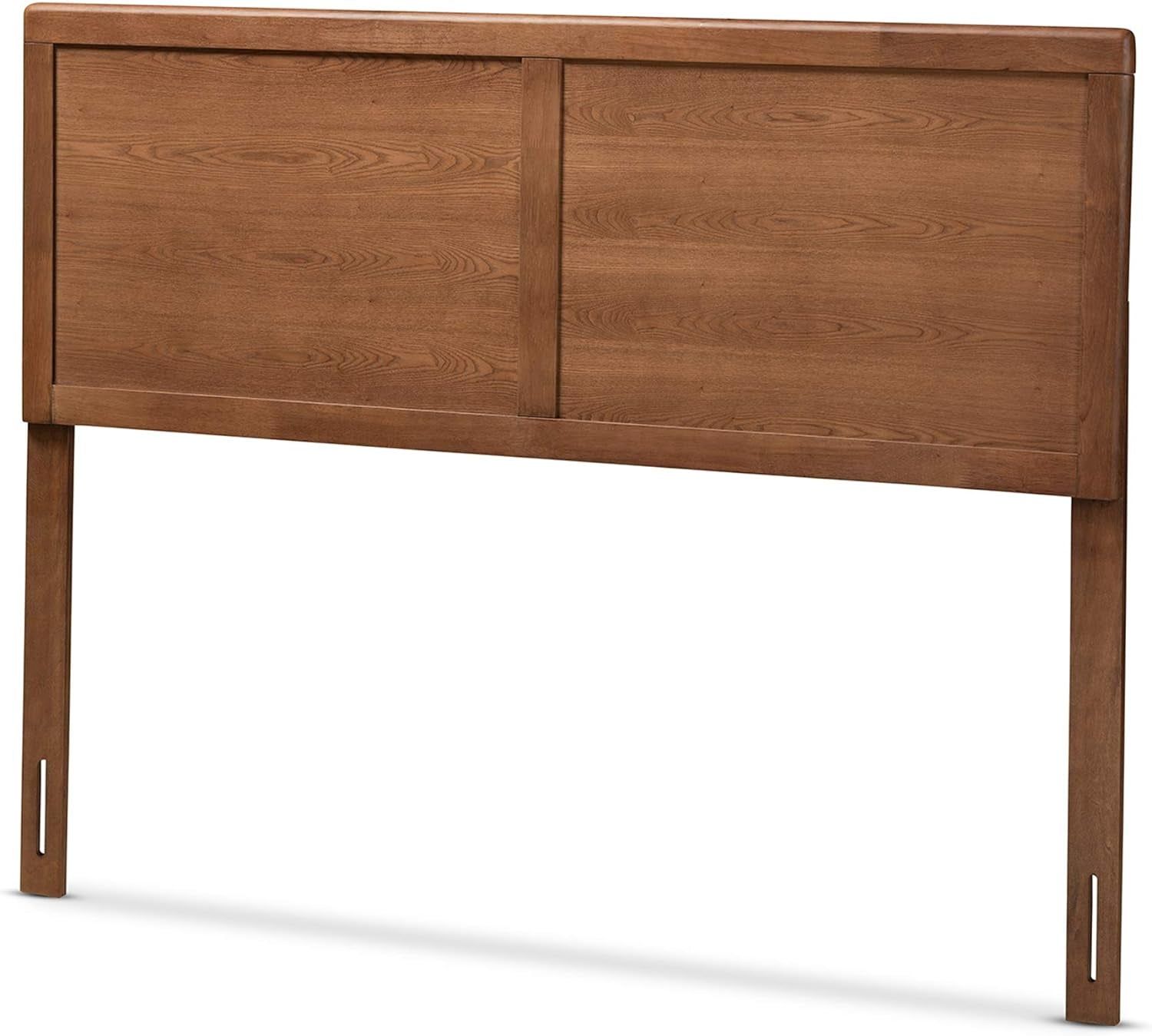 Mid-Century Modern Queen Headboard in Walnut Finish