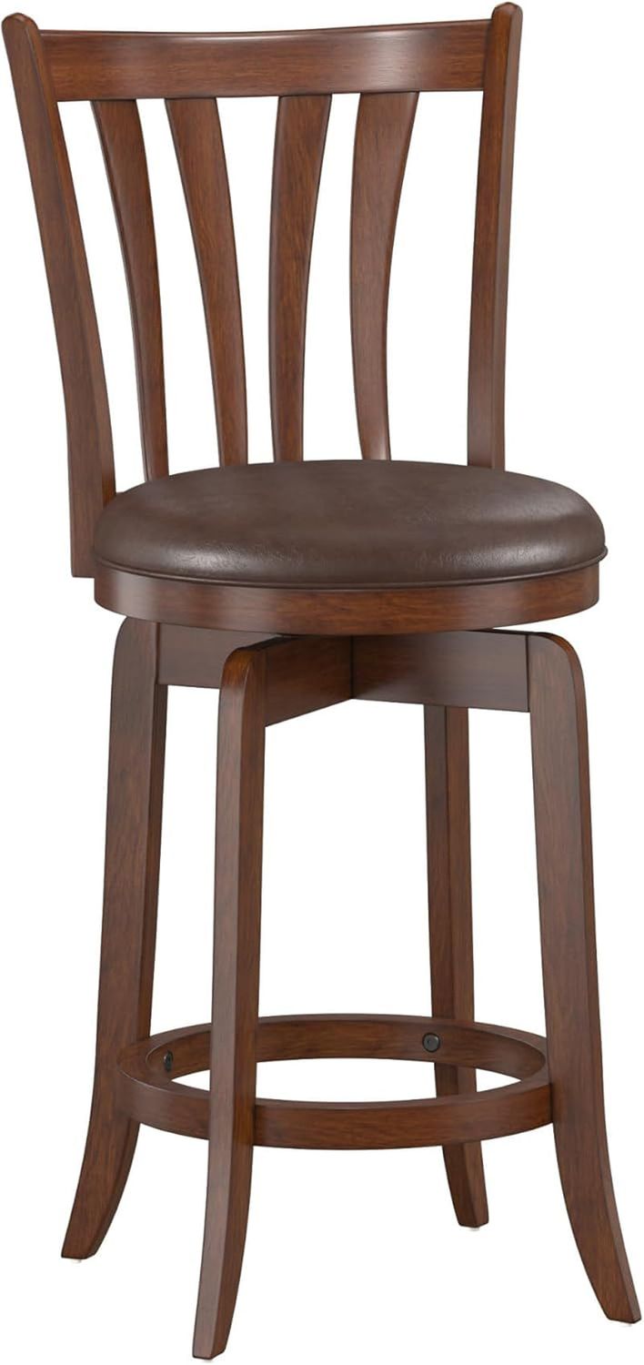 Savana Swivel Counter Stool, Cherry