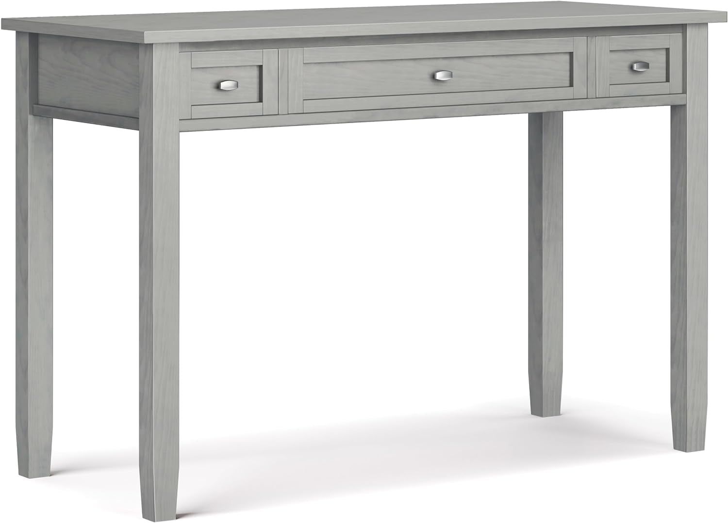 Transitional Solid Wood Writing Desk with Key Features