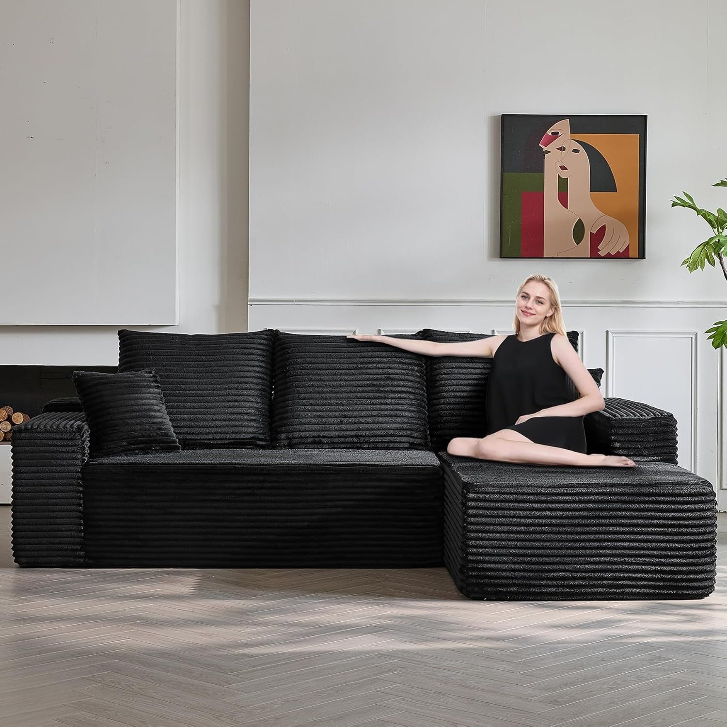 Modern Modular L Shaped Sectional Sofa for Living Room