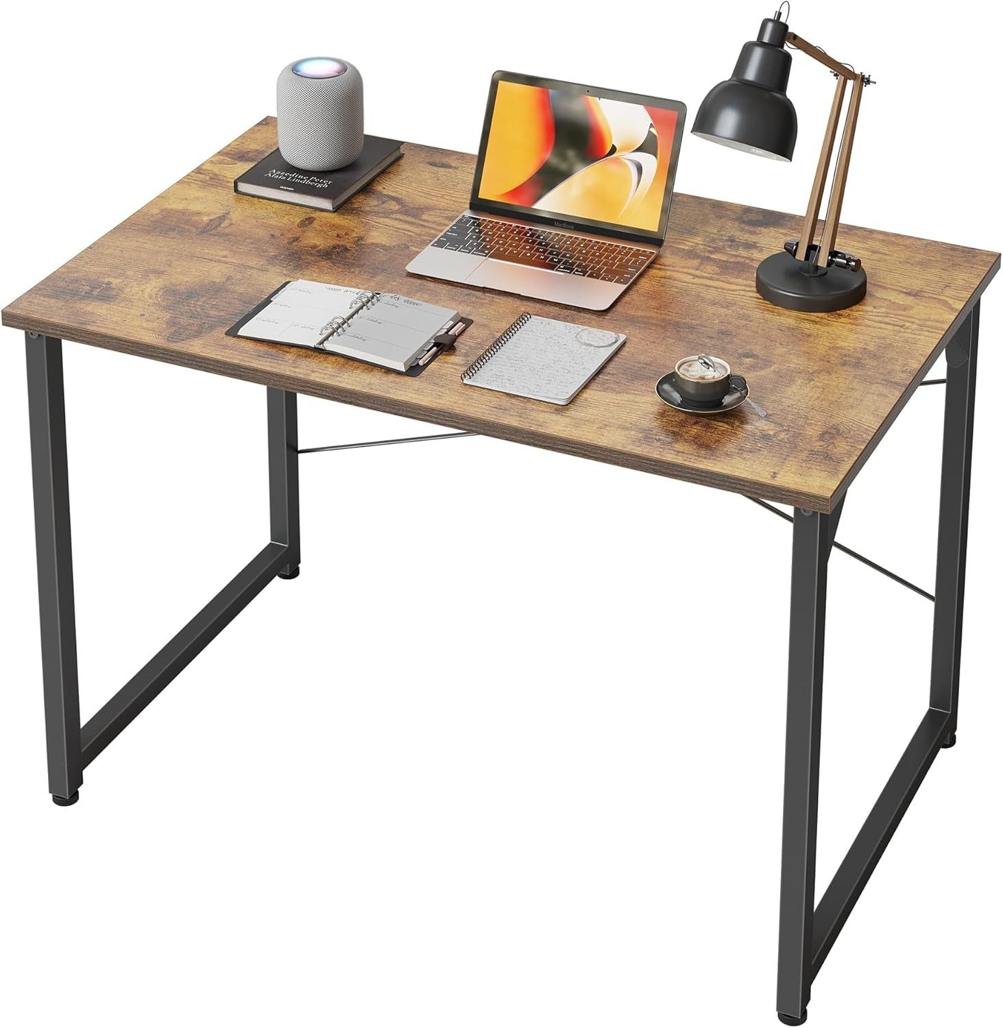 Computer Desk, 32 Inch Small Home Office Desk for Small Spaces, Modern Simple Style for Home, Office, Study, Writing, Rustic Brown