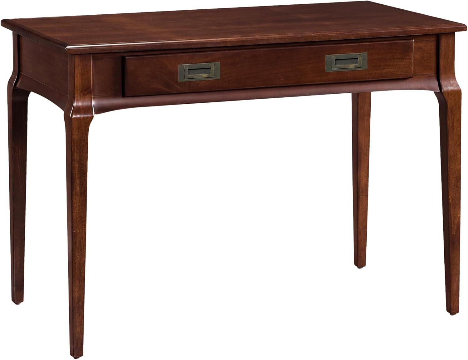 Solid Wood Laptop Writing Desk with Drop Front Drawer