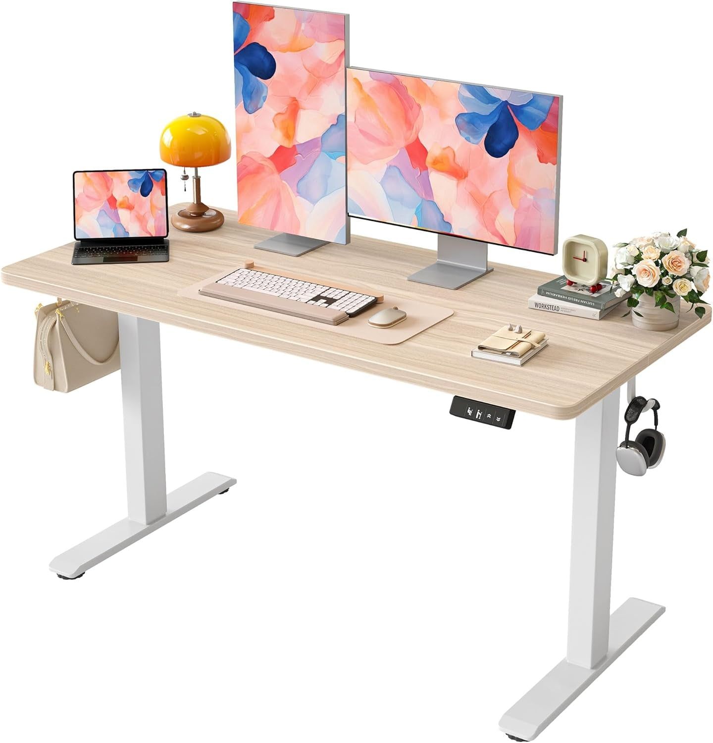 Electric Height Adjustable Standing Desk for Home Office