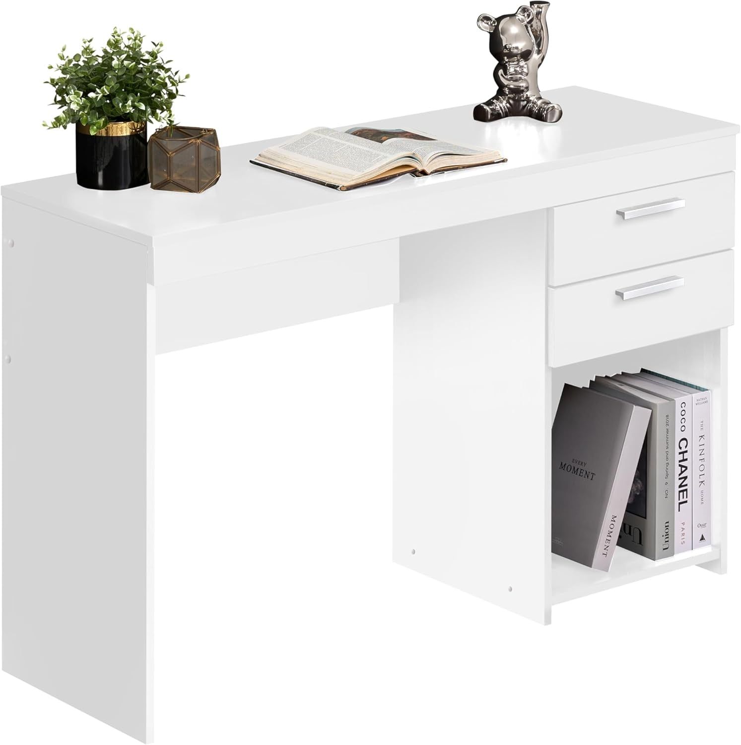 Engineered Wood Writing Desk with Ample Storage Space