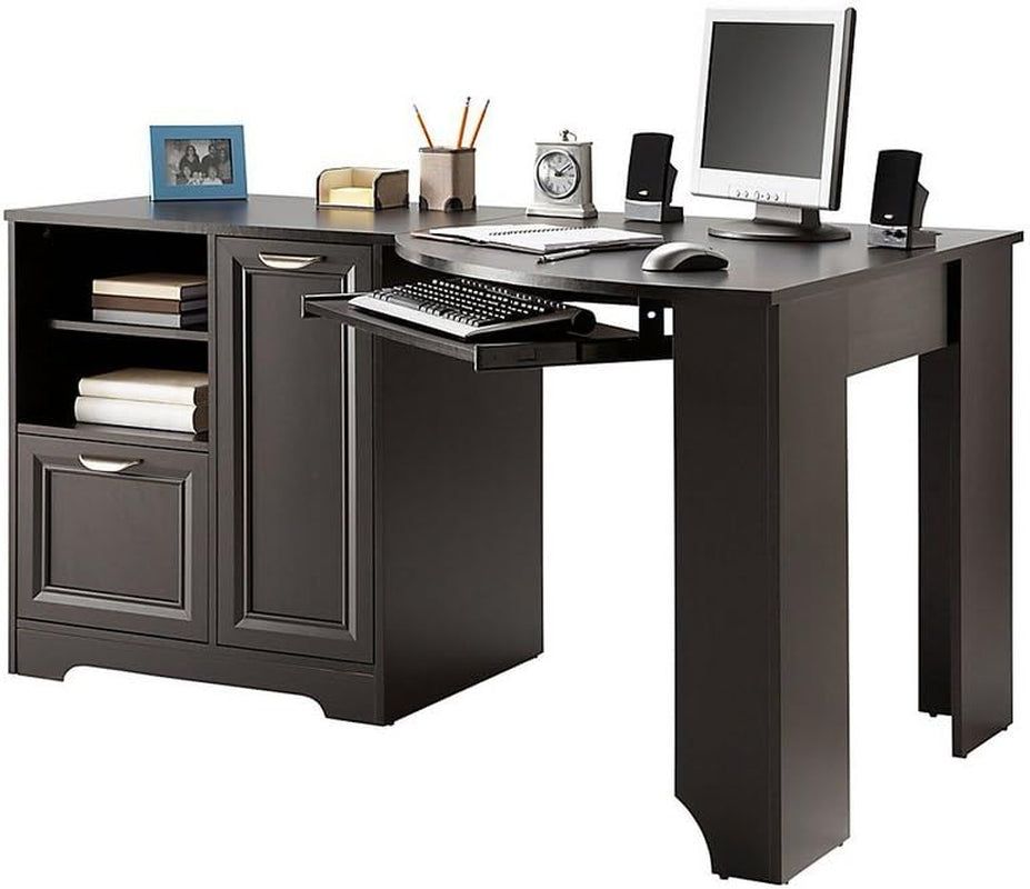 Spacious Corner Computer Desk with Storage and Organization