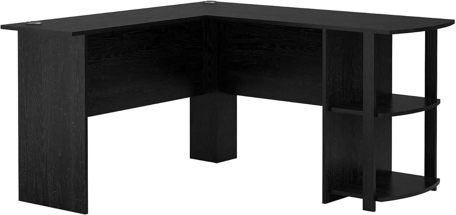 Versatile L-Desk With Bookshelves For Home Office