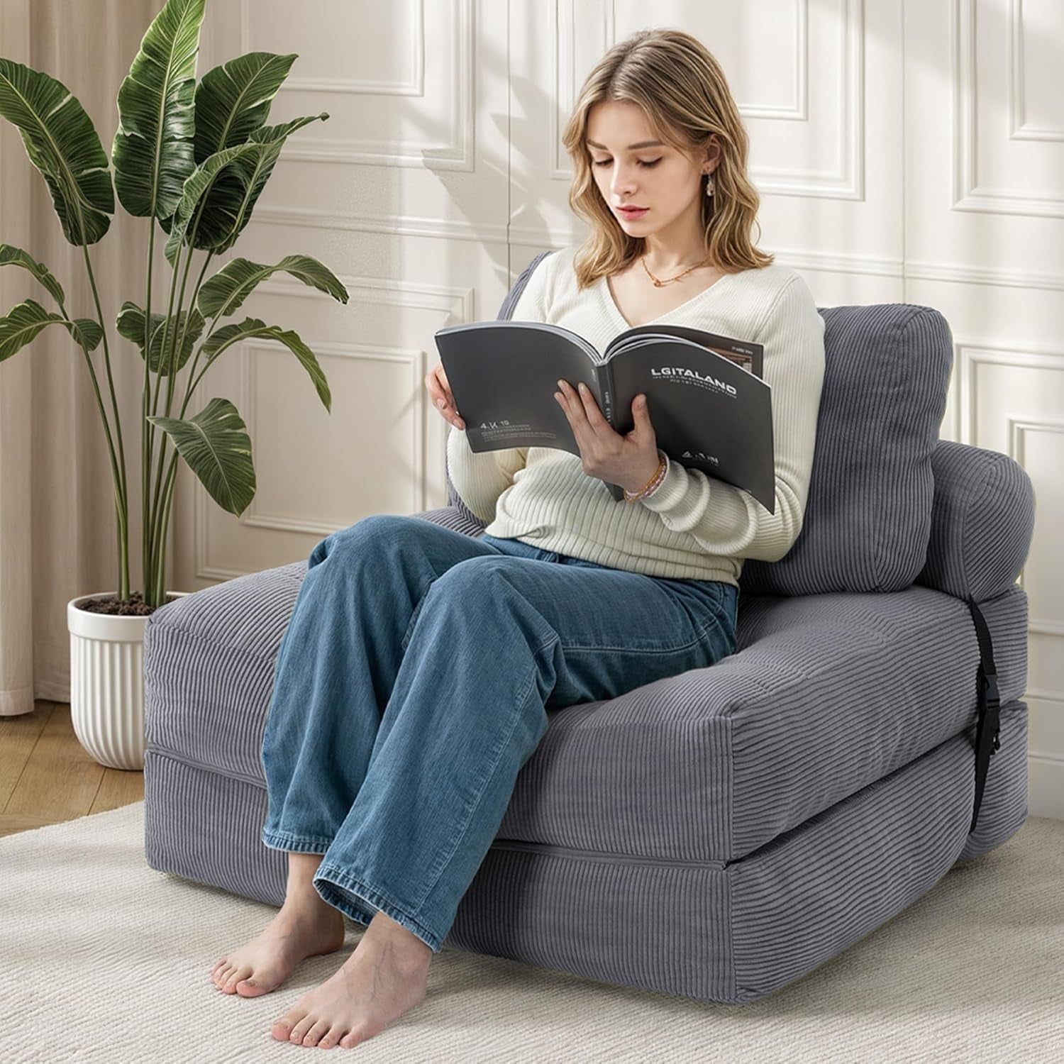 Folding Sofa Bed Convertible Chair for Small Spaces