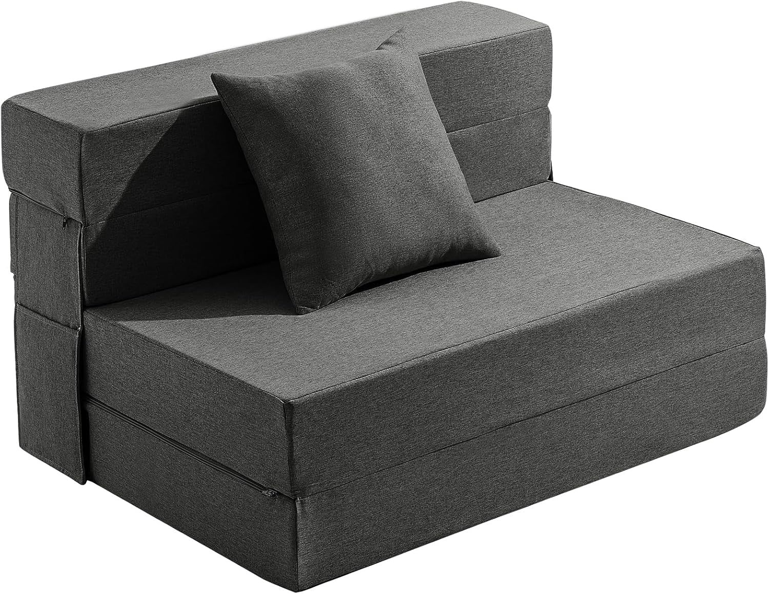 Twin Size Folding Sofa Bed with Memory Foam Comfort