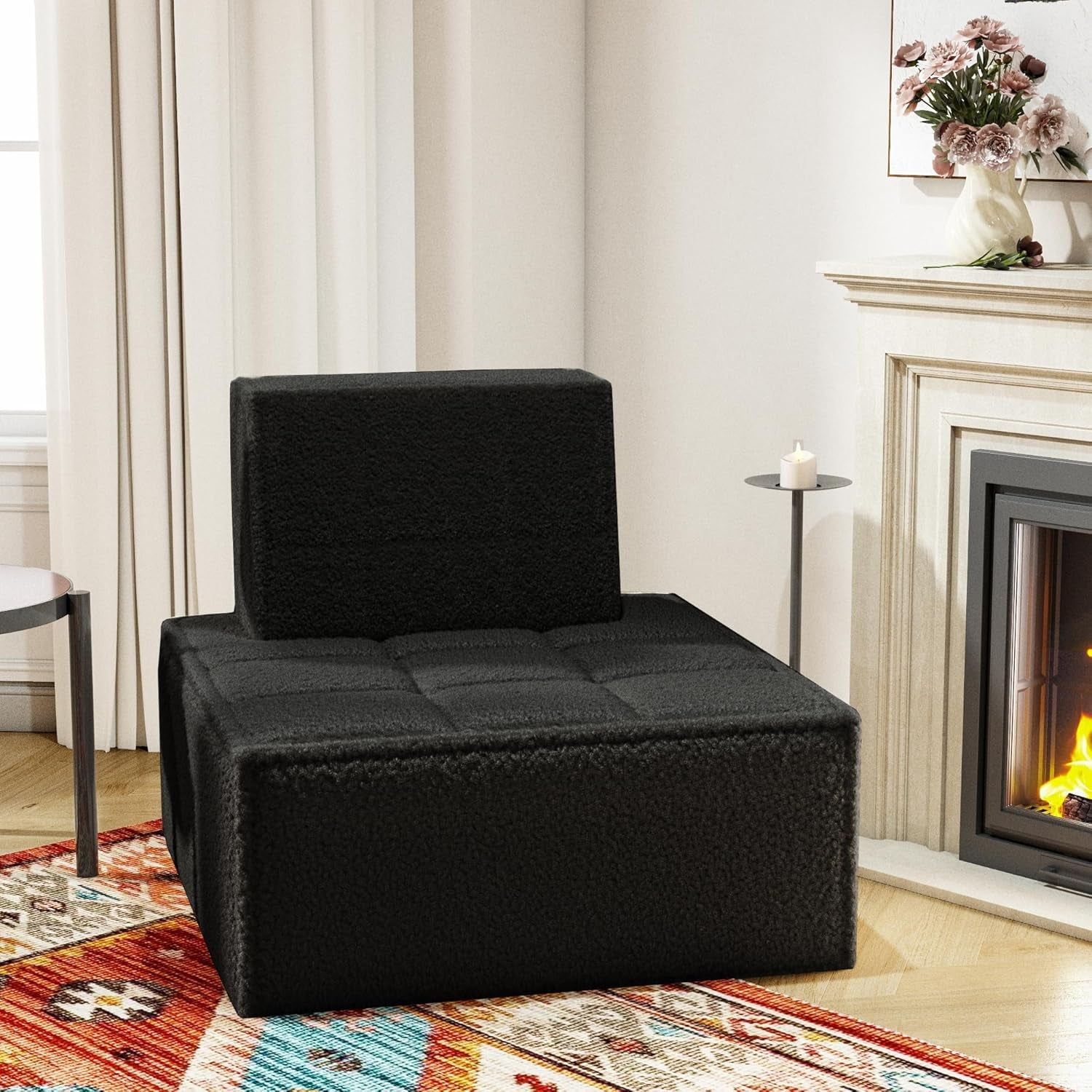 Modular Sherpa Sofa Chair for Cozy Small Spaces