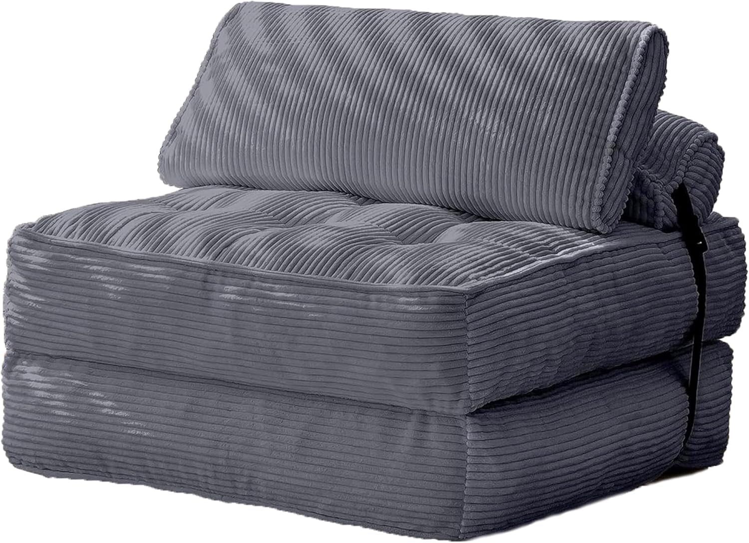 Folding Sofa Bed Convertible Chair with Soft Fabric