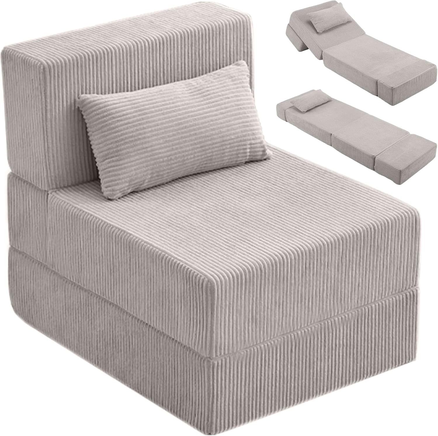 Multifunctional Folding Sofa Bed With Adjustable Backrest