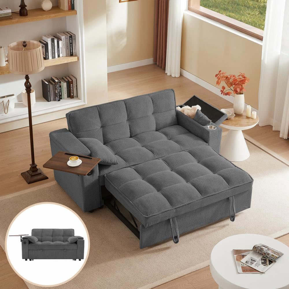 Modern 3 In 1 Folding Sofa Bed With Mattress