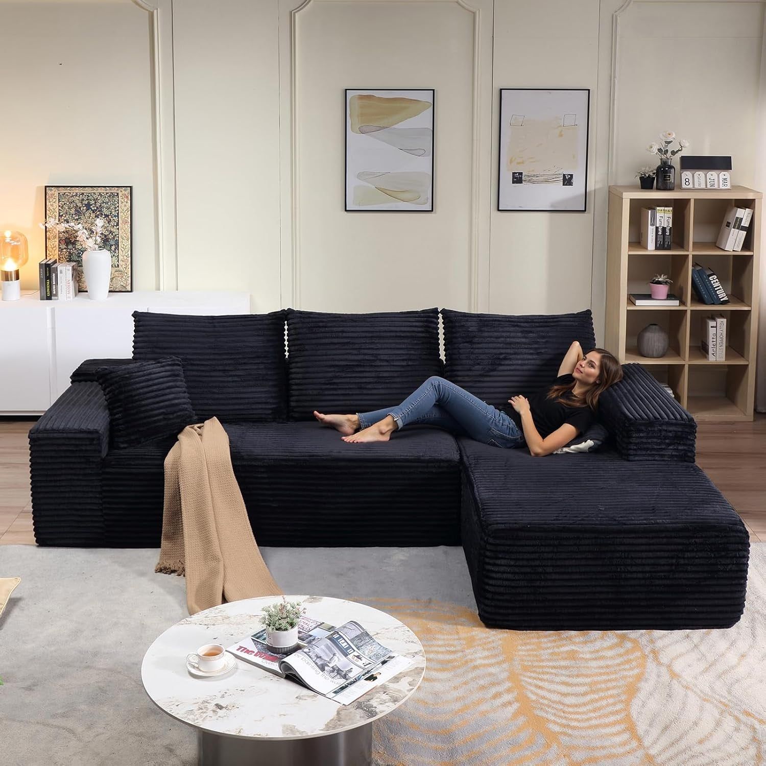 Comfy Modular Sectional Sofa With Chaise Lounge Design