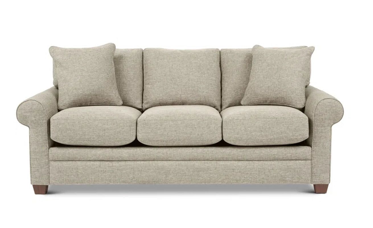 Elegant Queen Sleep Sofa With Quilted Mattress Comfort