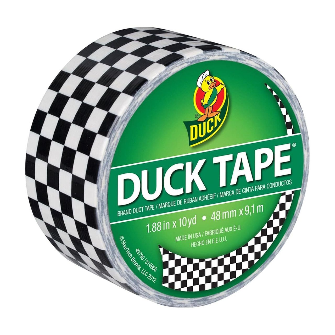 Printed Duct Tape - Checker Single Roll