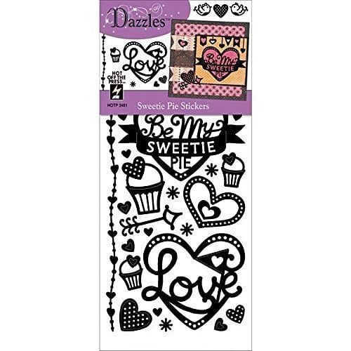 Dazzles Black Sweetie Pie Stickers