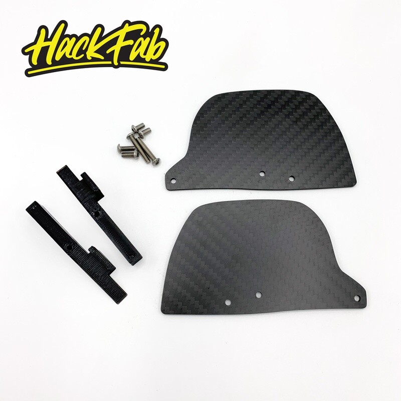 HackFab Carbon Fiber Mud Guards for Traxxas Maxx (Wide Maxx)