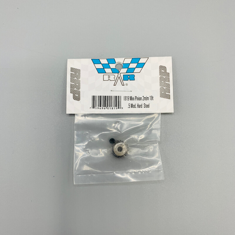 Robinson Racing Mini Pinion 2mm bore Hard Steel .5 Mod 19 teeth (19T)