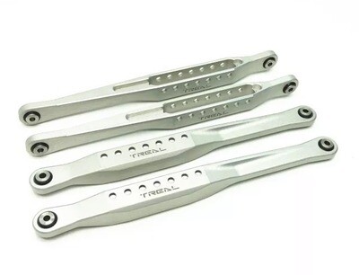 Treal Lower 4 Trailing Arms Links Set for Losi LMT (Silver)