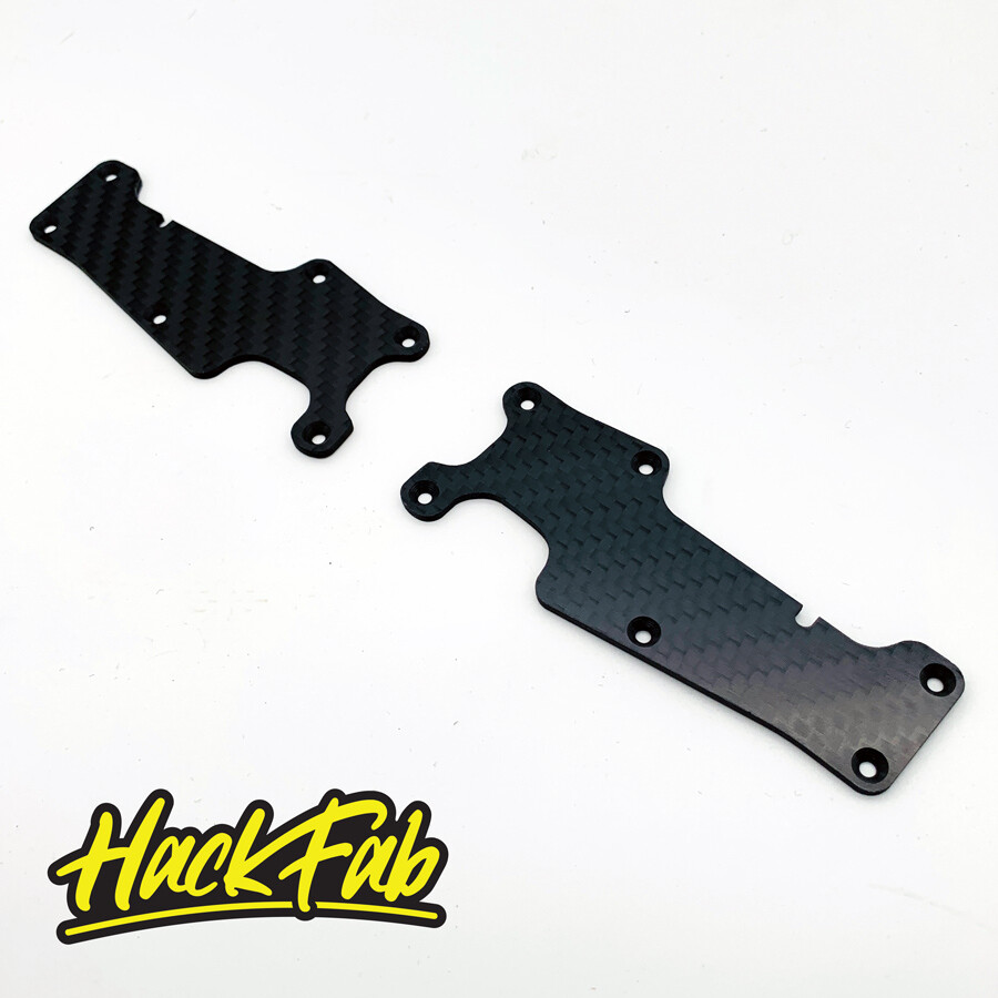 HackFab Carbon Fiber Front Arm Inserts for Traxxas Sledge
