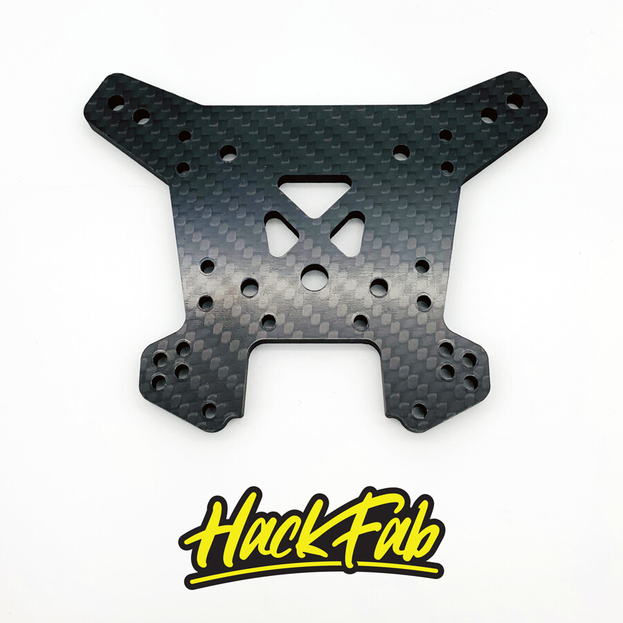 HackFab Carbon Fiber Rear Shock Tower for Traxxas Sledge