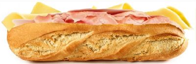 BAGUETTE WITH HAM &amp; CHEESE