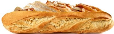 BAGUETTE WITH SLICES ROAST CHICKEN HALAL