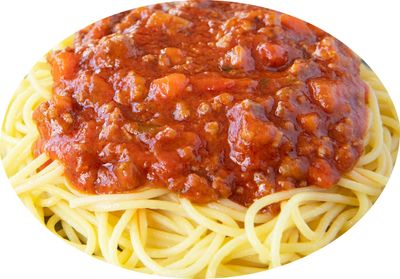 Spaghetti Bolognese sauce  porc &amp; beef