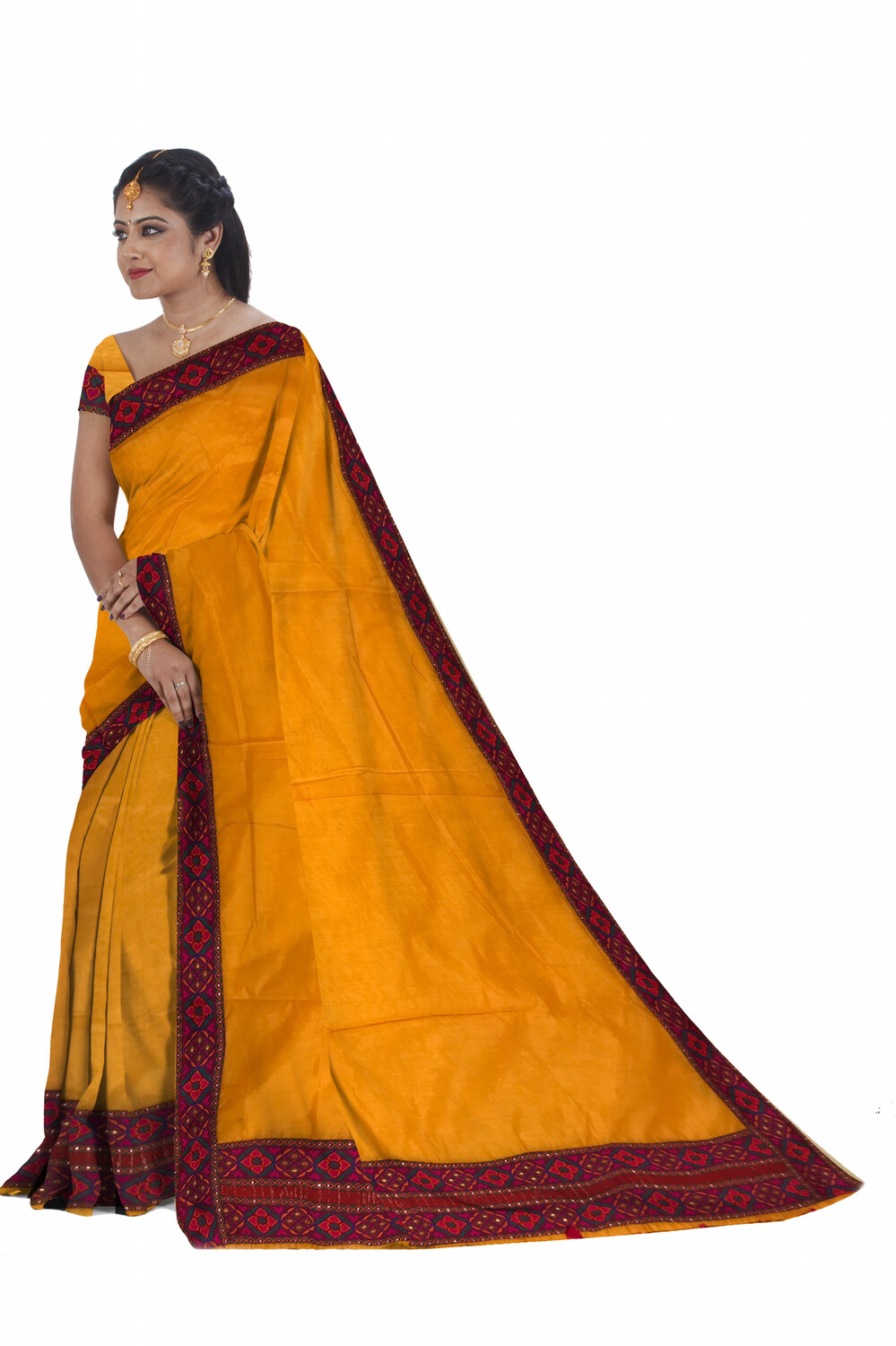 Chanderi Cotton Mekhela Sador (Ready To Wear)