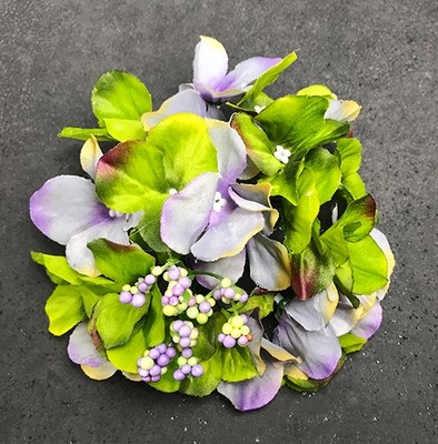 Hortensia tekokukkapää, vihreä/siniharmaa Hortensia tekokukkapää, vihreä/siniharmaa