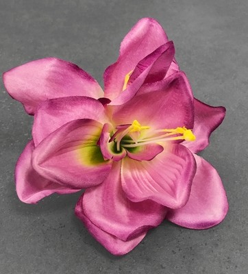 Amaryllis tekokukkapää, vihreä/violetti Amaryllis tekokukkapää, vihreä/violetti