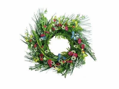 ISO niittykukkaseppele Ø65cm ISO niittykukkaseppele Ø65cm