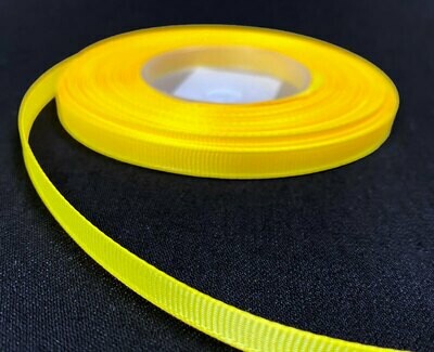 Grosgrain nauha 0,65cm/5m, keltainen Grosgrain nauha 0,65cm/5m, keltainen