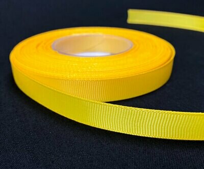 Grosgrain nauha 1,2cm/5m, keltainen Grosgrain nauha 1,2cm/5m, keltainen