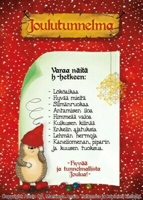 Joulukortti Marleena Ansio: joulutunnelmaa Joulukortti Marleena Ansio: joulutunnelmaa