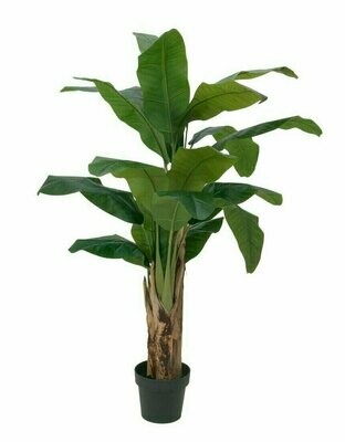 Banaanipuu tekokasvi ruukussa 120cm Banaanipuu tekokasvi ruukussa 120cm