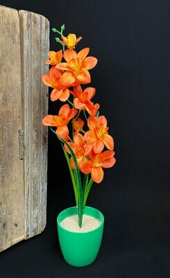 Oranssi orkidea tekokukka