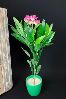 Oleanterin tekokukkaoksa, pinkki/valkoinen Oleanterin tekokukkaoksa, pinkki/valkoinen