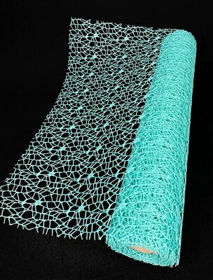 Koristemesh rulla 50cm/5m, mintun vihreä Koristemesh rulla 50cm/5m, mintun vihreä