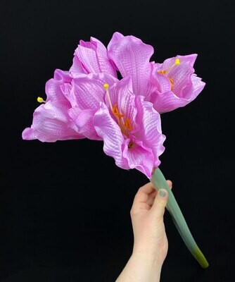 Amaryllis tekokukka 90cm vaalea violetti