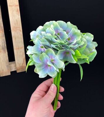 Hortensia tekokukkaoksa, vihreä/violetti