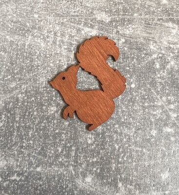 Vanerikuvio orava 2kpl, ruskea
