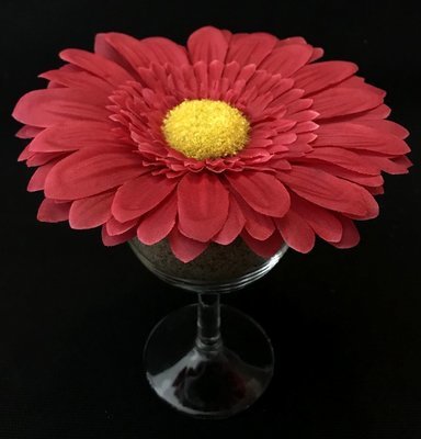 Gerbera tekokukkapää, viininpunainen Gerbera tekokukkapää, viininpunainen