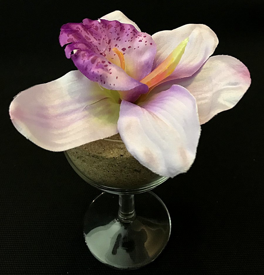 Orkidea tekokukkapää, vaalea violetti