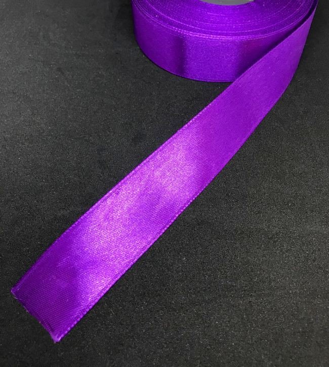 Satiininauha 25mm, violetti 5m