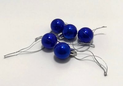 PIENI joulupallo Ø2,5cm, 5kpl, sininen PIENI joulupallo Ø2,5cm, 5kpl, sininen