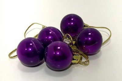 PIENI joulupallo Ø2,5cm, 5kpl, violetti PIENI joulupallo Ø2,5cm, 5kpl, violetti