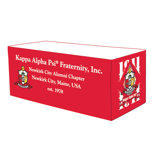 Kappa Alpha Psi®  - Decorated Cover for Standard 6ft Table - SPECIAL PURCHASE