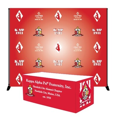 Kappa Alpha Psi®  - Table Cover + Step and Repeat Photography Backdrop